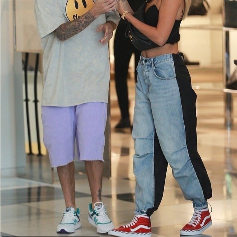 Alexander Wang - Black Logo Denim Joggers/Pants